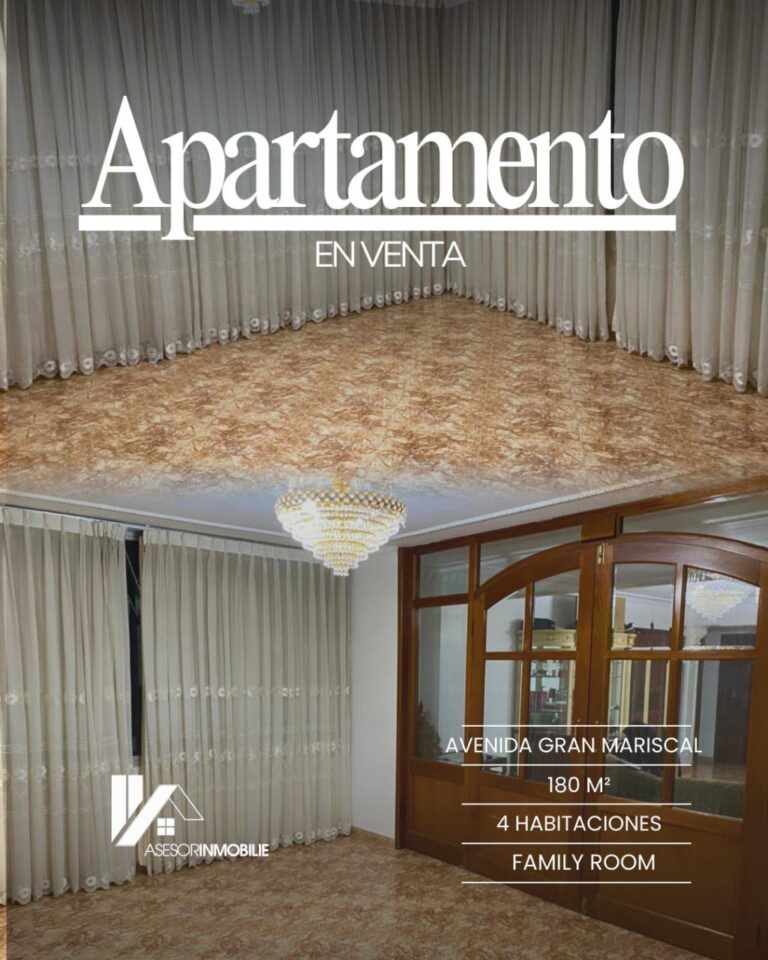 Apartamento en Res. ICABARÚ — Av. Gran Mariscal
